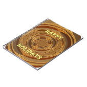 Prettige feestdagen Circle Art Print/Design Notitieboek (Linkerzijde)