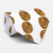 Prettige feestdagen Circle Art Print/Design Stropdas (Opgerold)