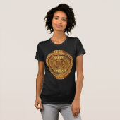 Prettige feestdagen Circle Art Print/Design T-shirt (Voorkant volledig)