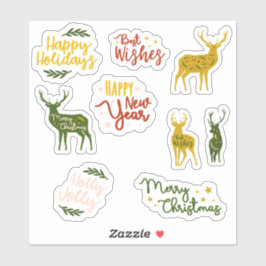 Prettige feestdagen CITATEN Schrapboek briefpapier Sticker