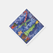 Prettige feestdagen Classic Christmas Icons Waterv Servet (Hoek)