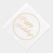 Prettige feestdagen Classy December Folie Servetten (Rechts)