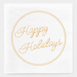 Prettige feestdagen Classy December Folie Servetten