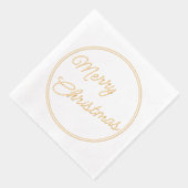 Prettige feestdagen Classy December Folie Servetten (Rechts)