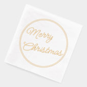 Prettige feestdagen Classy December Folie Servetten (Links)