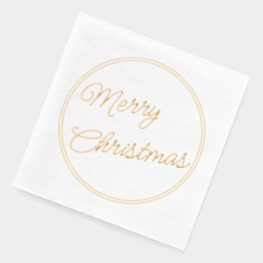 Prettige feestdagen Classy December Folie Servetten (Links)