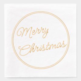 Prettige feestdagen Classy December Folie Servetten