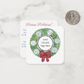 prettige feestdagen cliënt Dank u wel Coupon Code Notitiekaartje (Voorkant / Achterkant in situ)