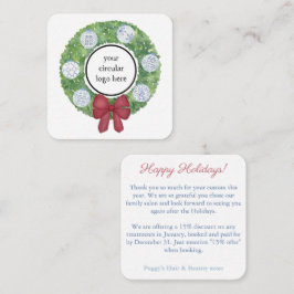 prettige feestdagen cliënt Dank u wel Coupon Code Notitiekaartje