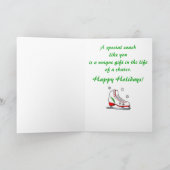 Prettige feestdagen Coach met Ice Schaats (Binnen)