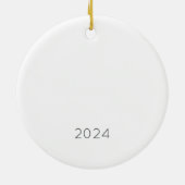 Prettige feestdagen Cockapoo Dog Kerstmis Jaarlijk Keramisch Ornament (Achterkant)