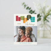 prettige feestdagen Colorful Bold Typografie Foto (Staand voorkant)