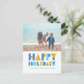 prettige feestdagen Colorful Holiday Briefkaart (Staand voorkant)