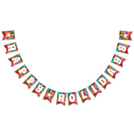 prettige feestdagen COLORFUL RAINBOW Vlaggetjes