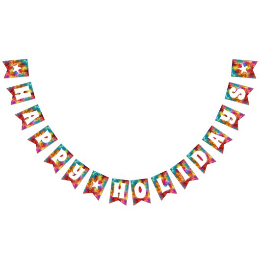 prettige feestdagen COLORFUL RAINBOW Vlaggetjes (Alle)