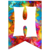 prettige feestdagen COLORFUL RAINBOW Vlaggetjes (Tweede vlag)