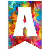 prettige feestdagen COLORFUL RAINBOW Vlaggetjes (Derde vlag)