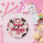 Prettige feestdagen Cookie Party Fun Papieren Bordje (Feest)