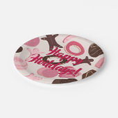 Prettige feestdagen Cookie Party Fun Papieren Bordje (Gekanteld)
