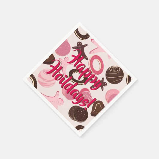 Prettige feestdagen Cookie Party Fun Servetten (Hoek)