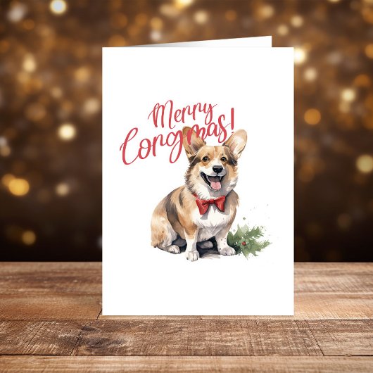 Prettige feestdagen Corgi Christmas