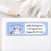 Prettige feestdagen Corgi Christmas Etiket (Insitu)