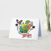 Prettige feestdagen Corgi Christmas Kaart (Achterkant)