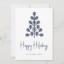prettige feestdagen Corporate Business Navy Holida Feestdagenkaart