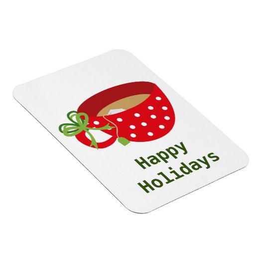 prettige feestdagen Cozy Tea Magneet (Rechterzijde)