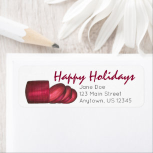 prettige feestdagen Cranberry Sauce Adresetiketten Etiket