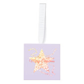 Prettige feestdagen Cube-Ornament Decoratie (Voorkant)