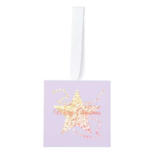 Prettige feestdagen Cube-Ornament Decoratie (Voorkant)