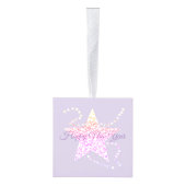 Prettige feestdagen Cube-Ornament Decoratie (Rechts)