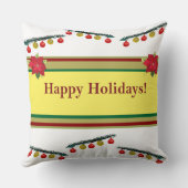 prettige feestdagen Cushion Kussen (Achterkant)