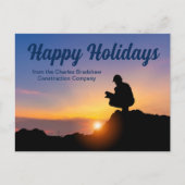 prettige feestdagen Custom Construction Company Su Briefkaart (Voorkant)