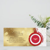 prettige feestdagen. Custom Logo Corporate Kaart (Staand voorkant)