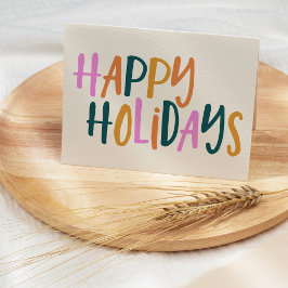 prettige feestdagen | Cute Colorful Playful Typogr