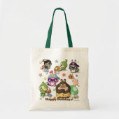 prettige feestdagen Cute Gift Funny Cartoon Kawaii Tote Bag (Voorkant)