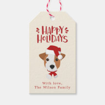 prettige feestdagen - Cute Jack Russell Kerstmis