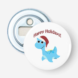 prettige feestdagen! Cute Nessie Button Flesopener