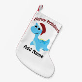 prettige feestdagen! Cute Nessie Kleine Kerstsok (Voorkant (Hangend))