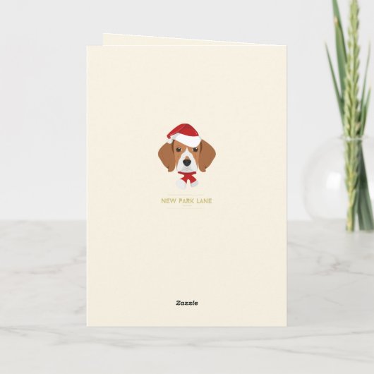 prettige feestdagen - Cute Santa Beagle - Kerstmis (Achterkant)