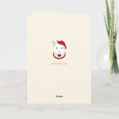 prettige feestdagen - Cute Santa Bull Terrier (Achterkant)