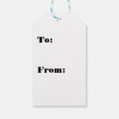 prettige feestdagen Cute Santa Monkey Cadeaulabel (Achterkant)