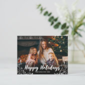 prettige feestdagen Cute Winter Foliage Briefkaart (Staand voorkant)