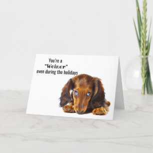 prettige feestdagen Dachshund Dog Animal Holiday C Kaart