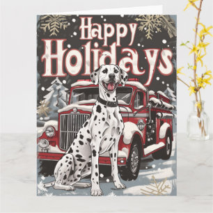Prettige feestdagen Dalmatische kerst Kaart