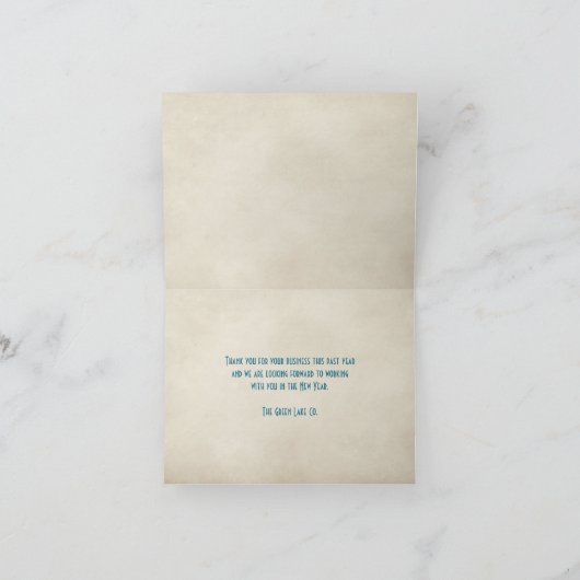 prettige feestdagen Dank u voor uw werk Kaart (Binnen)