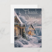 Prettige feestdagen Dankbare Pastel Pine Bedankkaart (Voorkant / Achterkant)