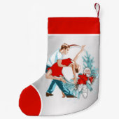 Prettige feestdagen Dansers Kleine Kerstsok (Achterkant)